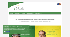 Desktop Screenshot of calando-pflegedienst.de