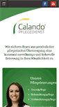 Mobile Screenshot of calando-pflegedienst.de